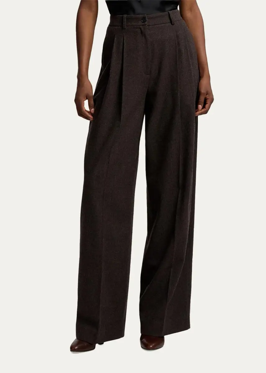 Ralph Lauren Collection Clarice Wool Herringbone Pants | Thumbnail 3