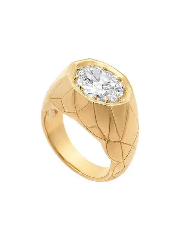 Facette 18K Yellow Gold Diamond Ring Facette 18K Yellow Gold Diamond Ring