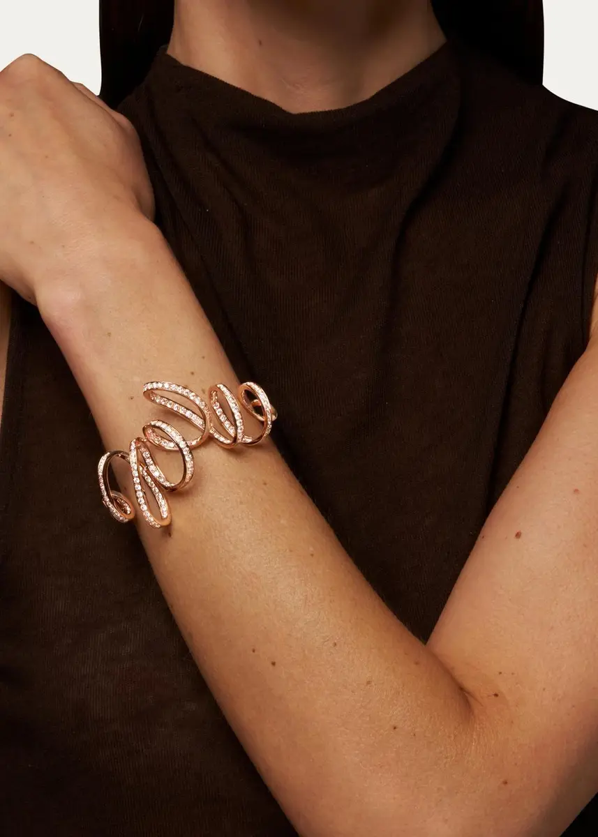 Reza Ruban 18K Rose Gold Diamond Bracelet | Thumbnail 2 Reza Ruban 18K Rose Gold Diamond Bracelet | Thumbnail 2