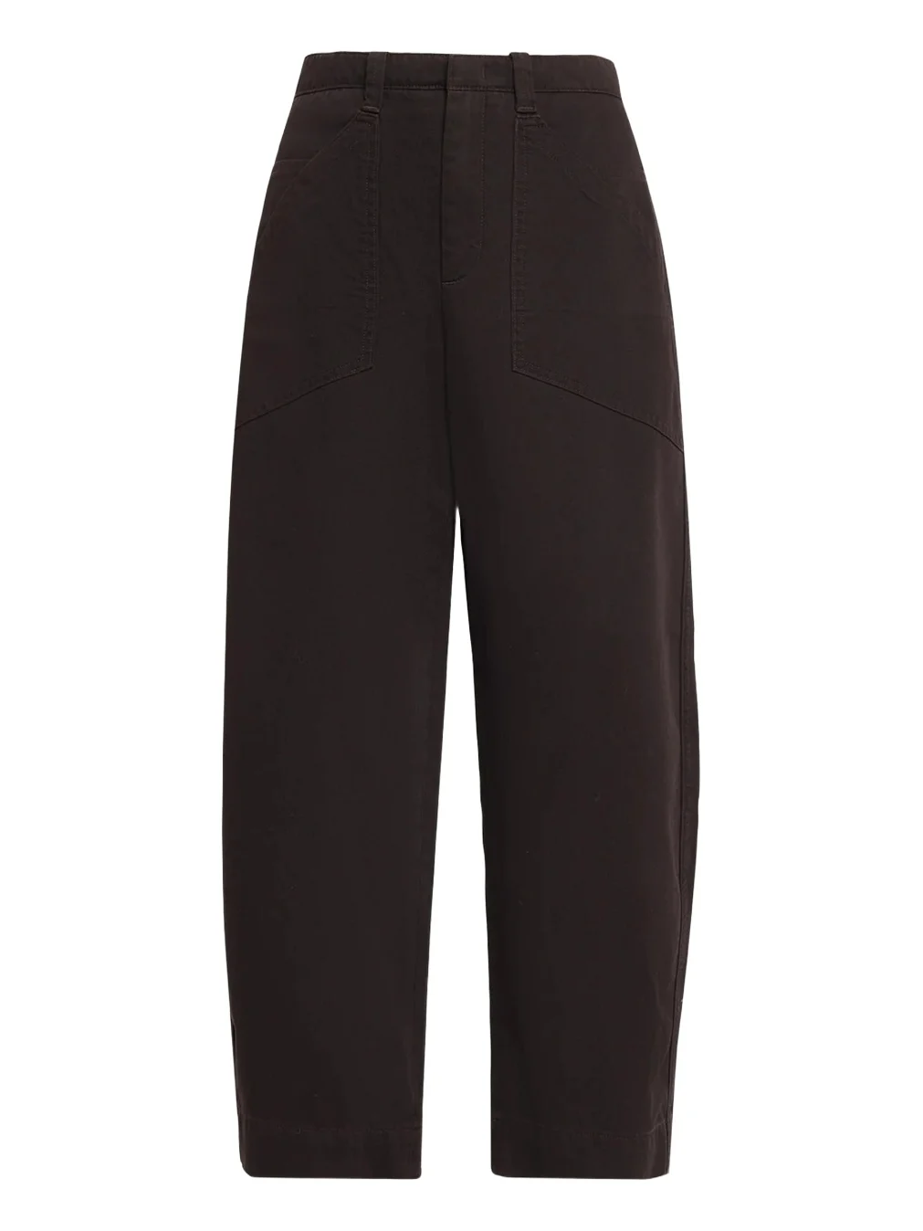 Washed Cotton Twill Mid-Rise Utility Pants Washed Cotton Twill Mid-Rise Utility Pants