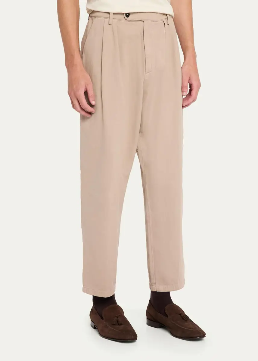 Massimo Alba Men's Fossil Pleated Pants | Thumbnail 4
