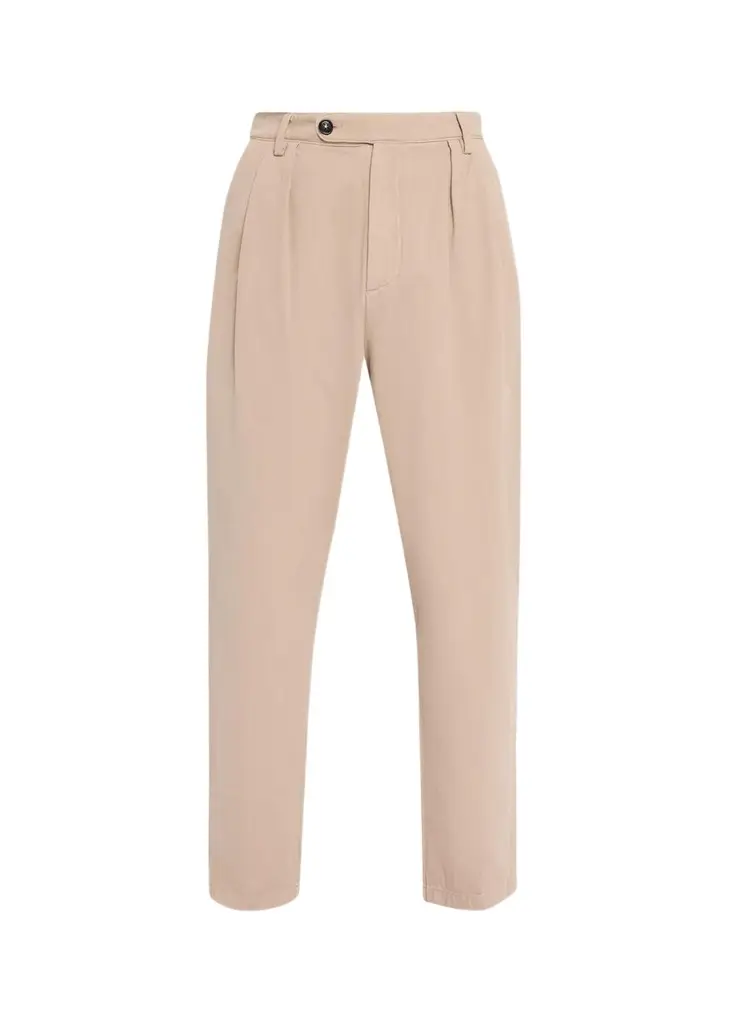 Massimo Alba Men's Fossil Pleated Pants | Image 1 Massimo Alba Men's Fossil Pleated Pants | Image 1