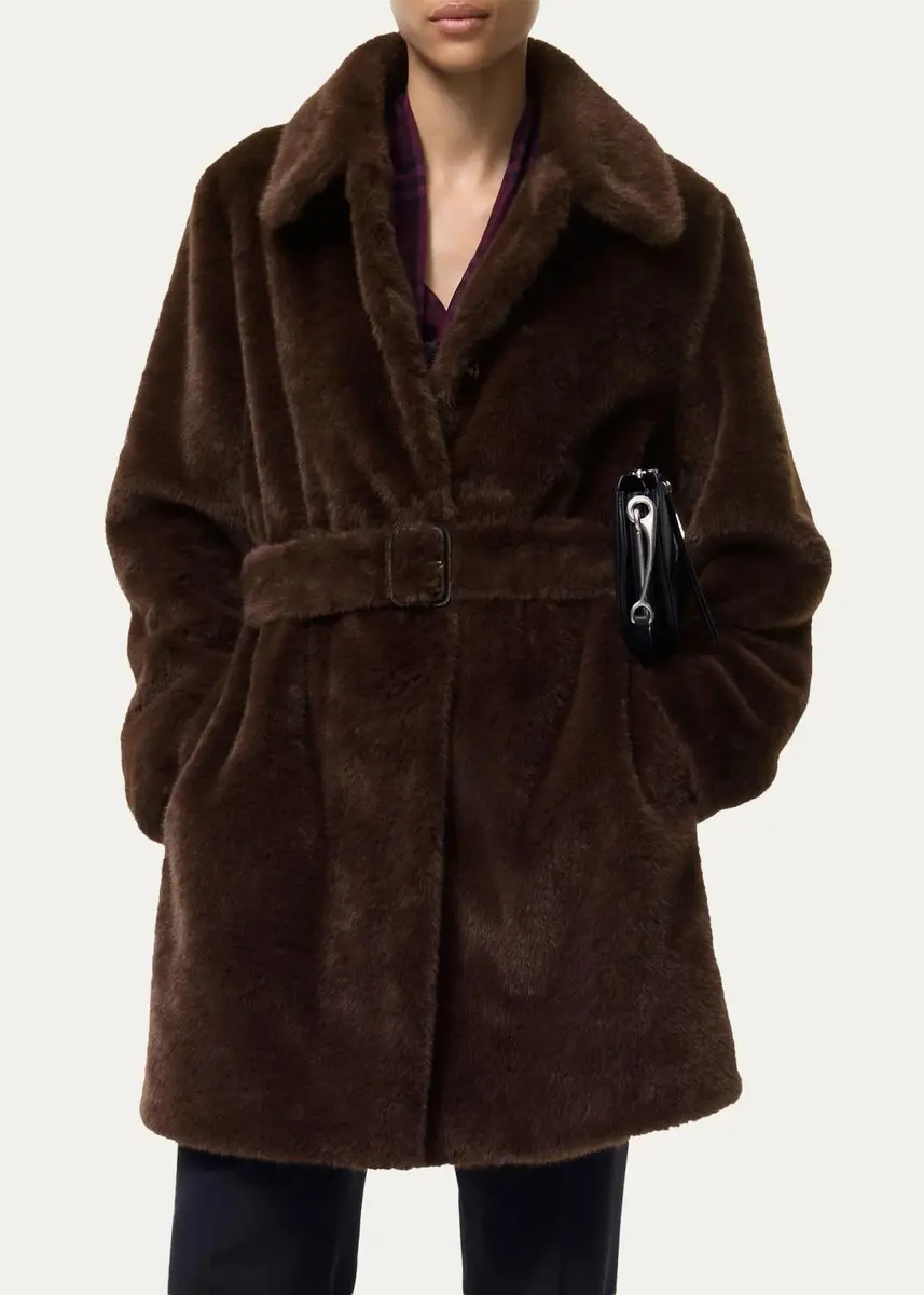 Burberry Belvedere Faux Fur Car Coat | Thumbnail 3 Burberry Belvedere Faux Fur Car Coat | Thumbnail 3