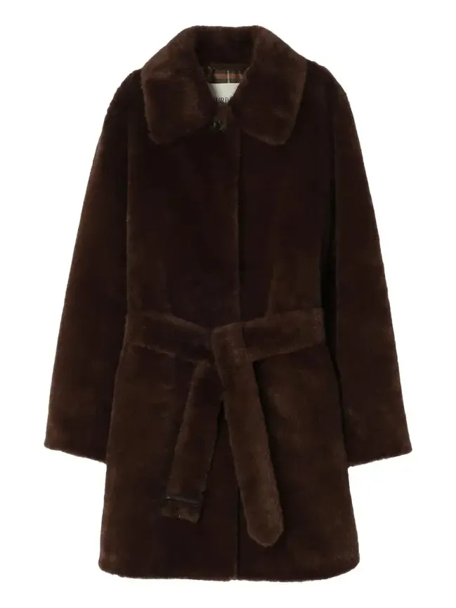 Belvedere Faux Fur Car Coat