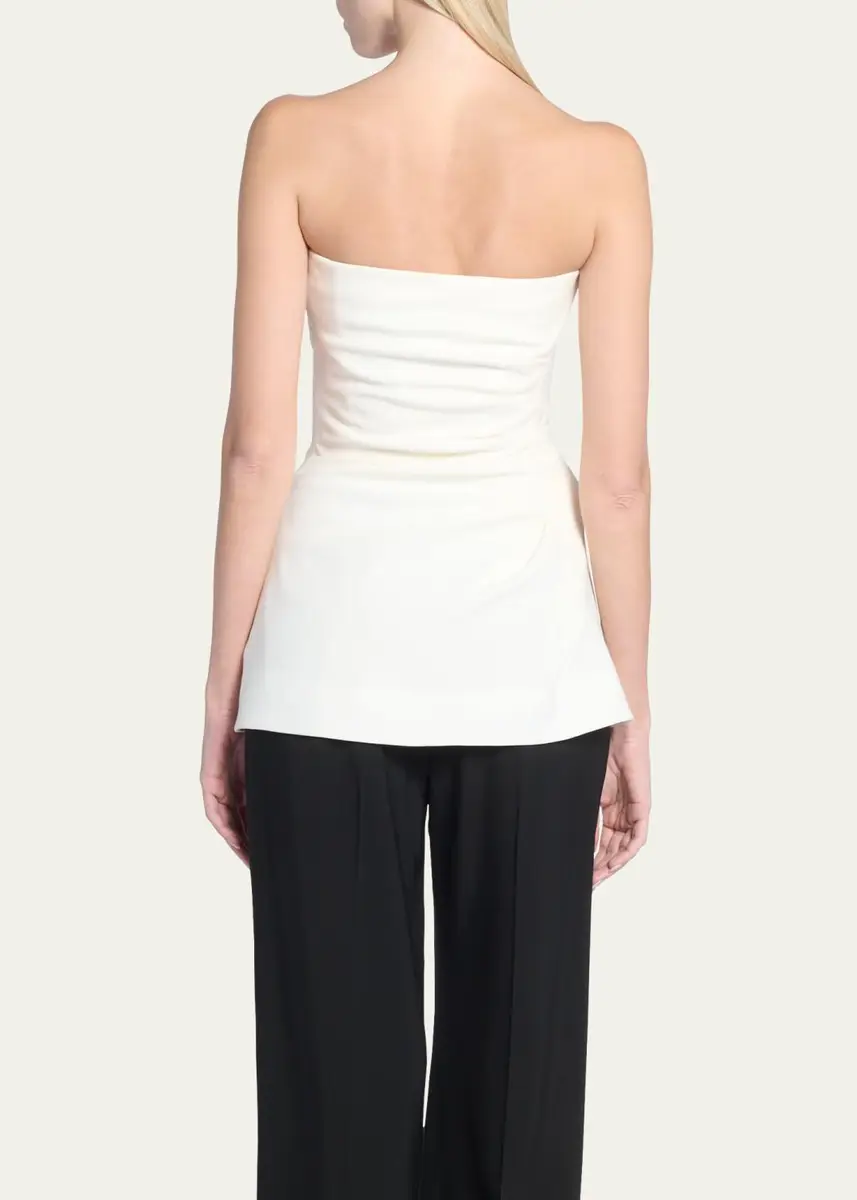 Proenza Schouler Gathered Crepe Strapless Top | Thumbnail 3 Proenza Schouler Gathered Crepe Strapless Top | Thumbnail 3