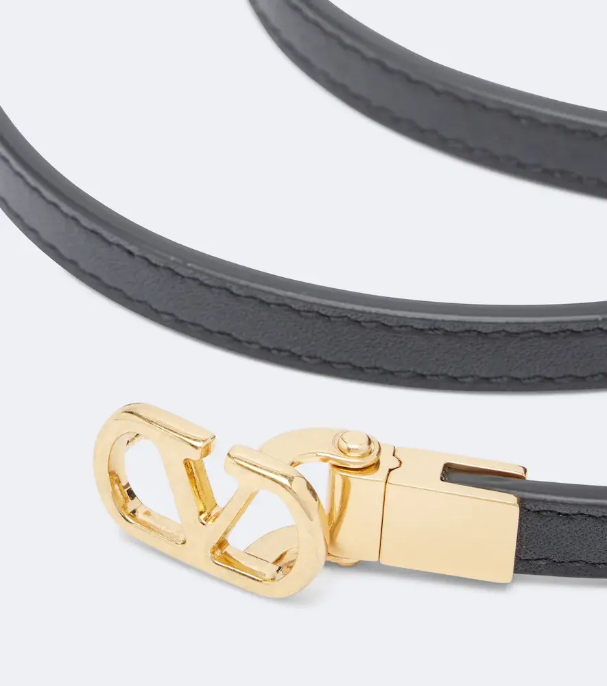 Valentino Garavani VLogo Signature reversible leather belt | Thumbnail 2