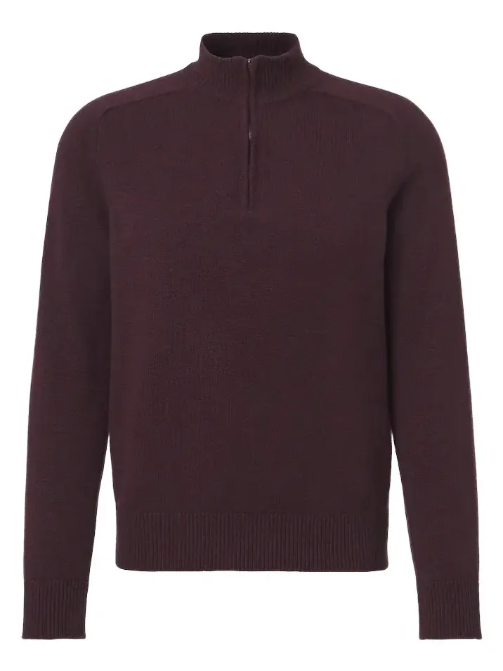 AGNONA Cashmere half-zip sweater