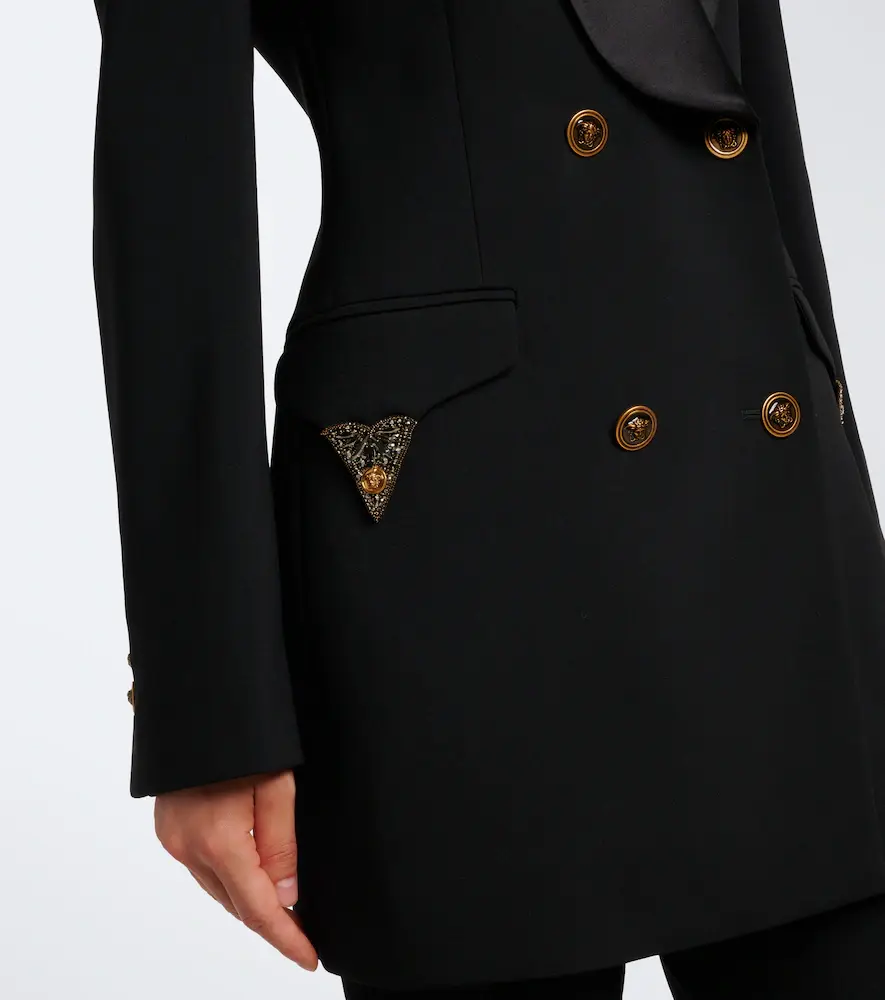 Versace Embellished wool tuxedo jacket | Thumbnail 2 Versace Embellished wool tuxedo jacket | Thumbnail 2