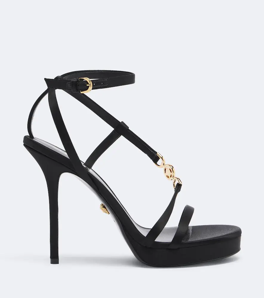 Versace Medusa '95 satin sandals | Thumbnail 3 Versace Medusa '95 satin sandals | Thumbnail 3