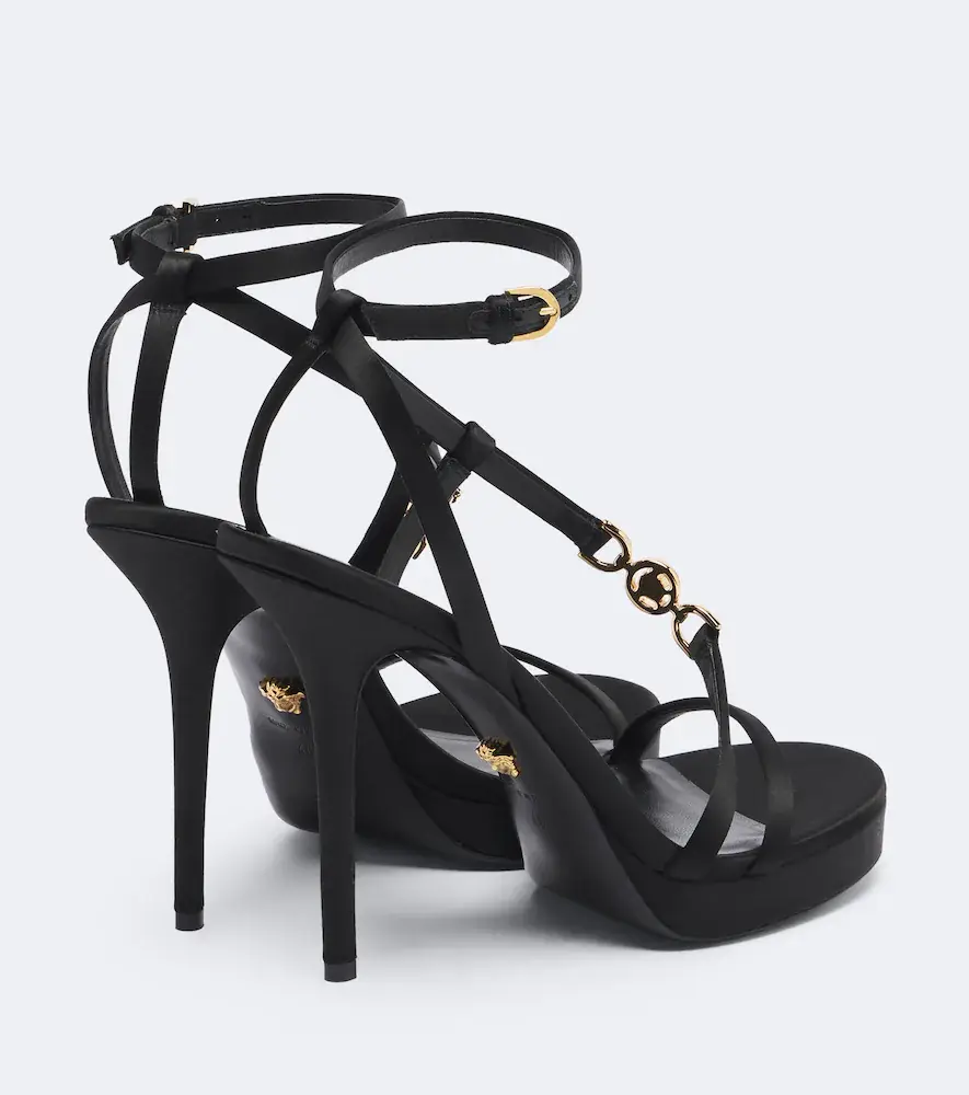 Versace Medusa '95 satin sandals | Thumbnail 4 Versace Medusa '95 satin sandals | Thumbnail 4
