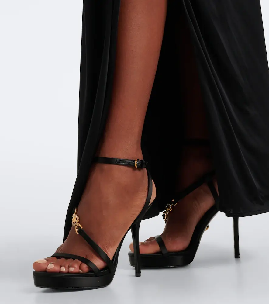 Versace Medusa '95 satin sandals | Thumbnail 6 Versace Medusa '95 satin sandals | Thumbnail 6