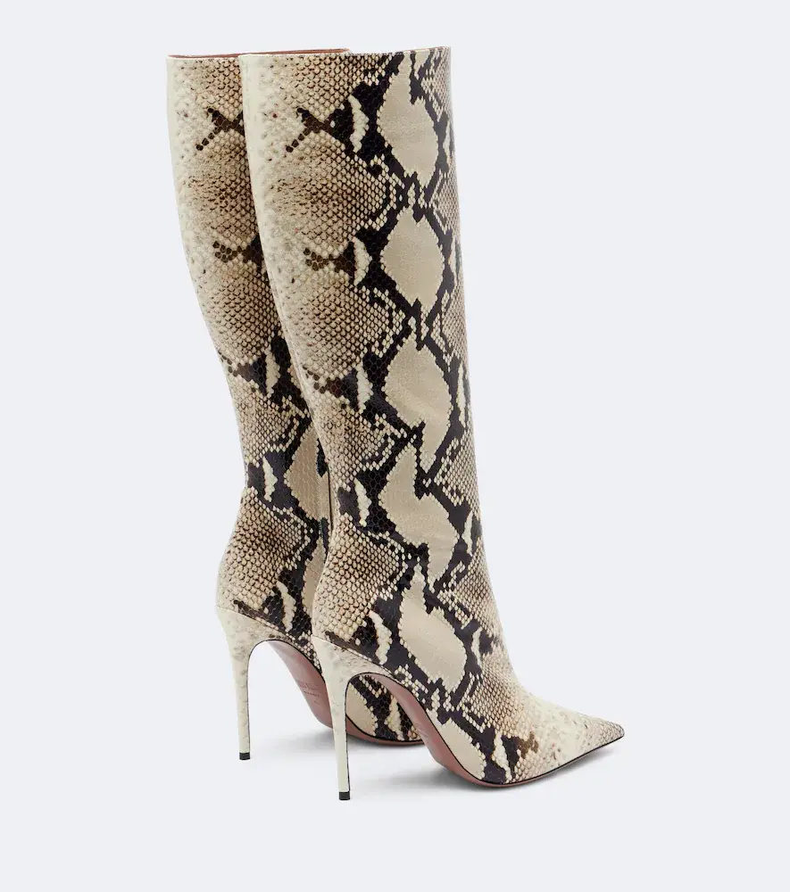 Paris Texas Vera snake-effect leather knee-high boots | Thumbnail 3 Paris Texas Vera snake-effect leather knee-high boots | Thumbnail 3