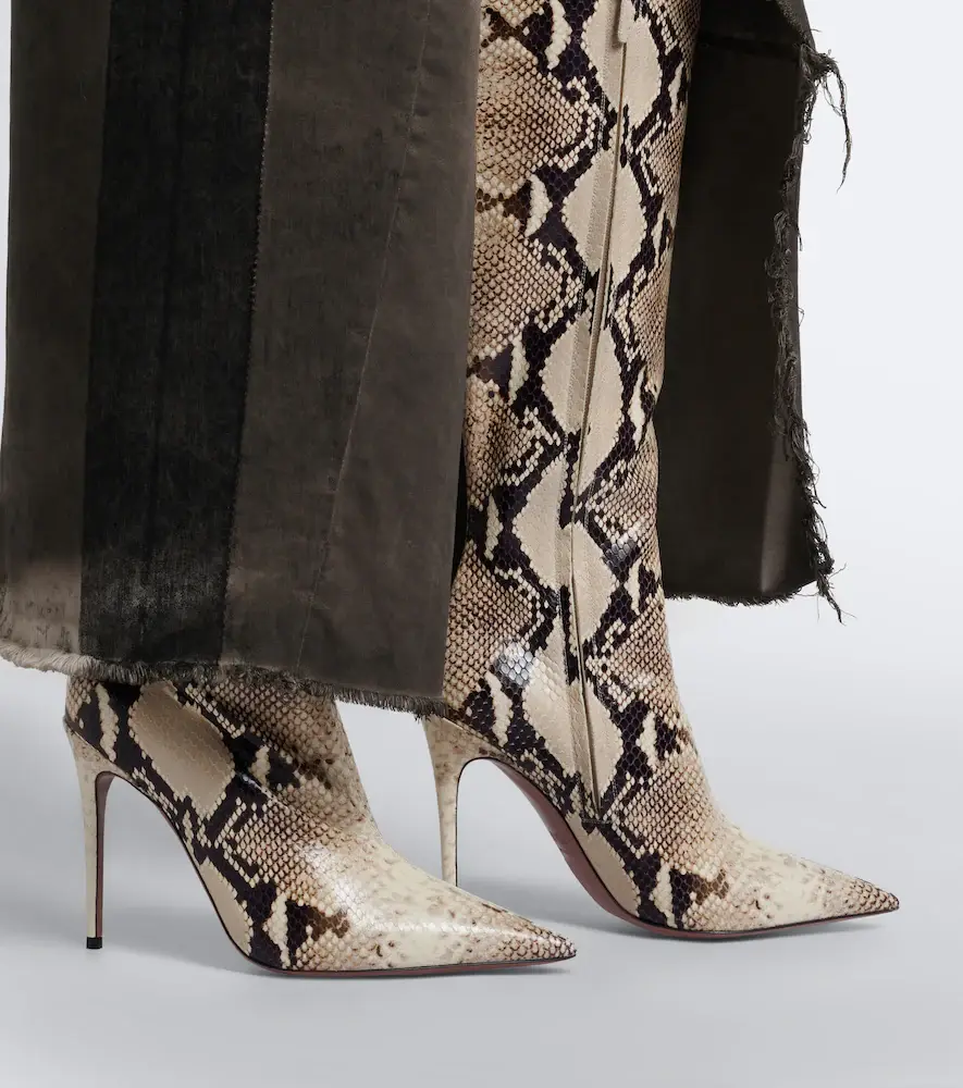 Paris Texas Vera snake-effect leather knee-high boots | Thumbnail 6 Paris Texas Vera snake-effect leather knee-high boots | Thumbnail 6