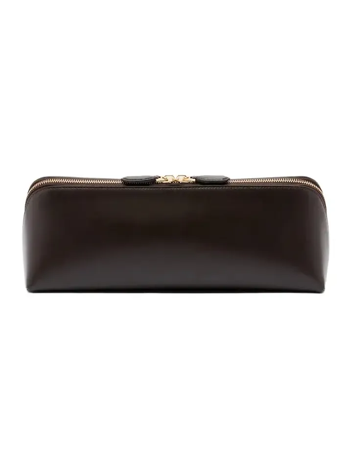 Alaïa Alaïa Delta Small leather clutch