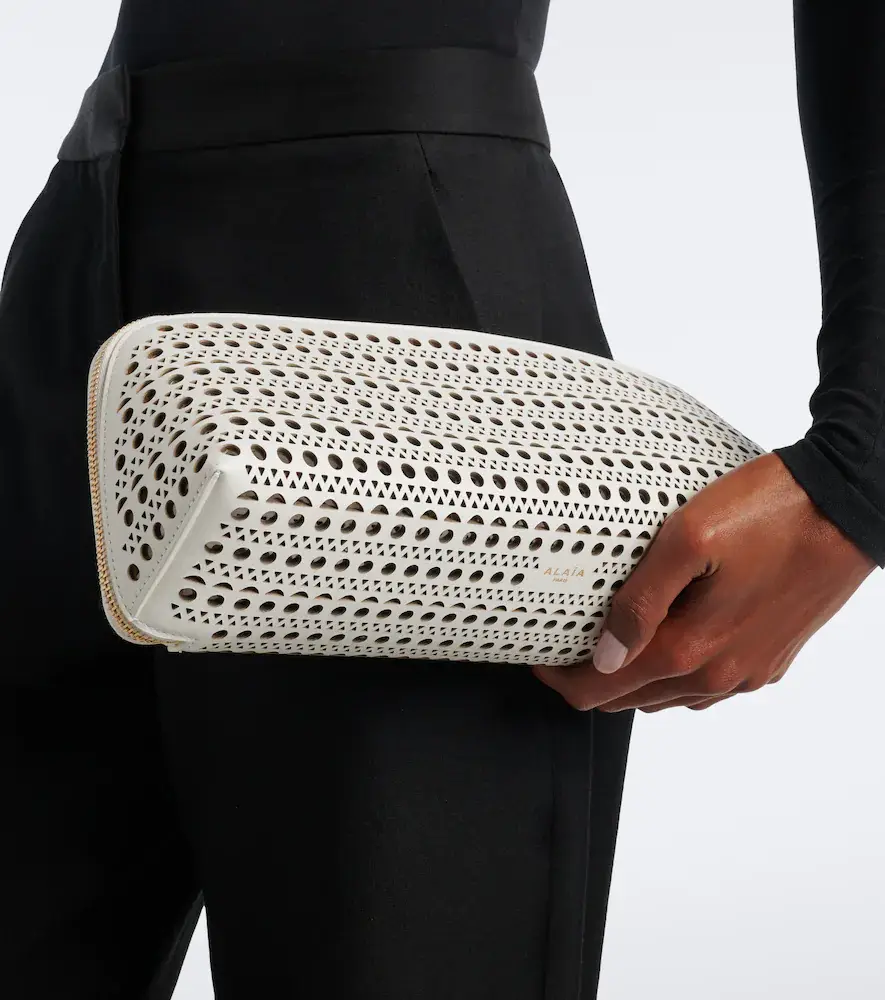Alaïa Alaïa Delta Vienne leather clutch | Thumbnail 5