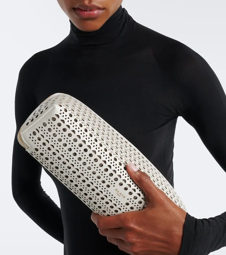 Alaïa Alaïa Delta Vienne leather clutch | Thumbnail 6