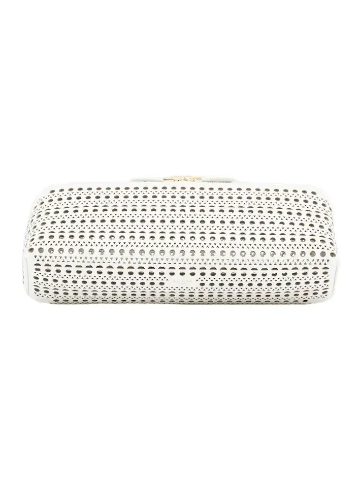 Alaïa Alaïa Delta Vienne leather clutch