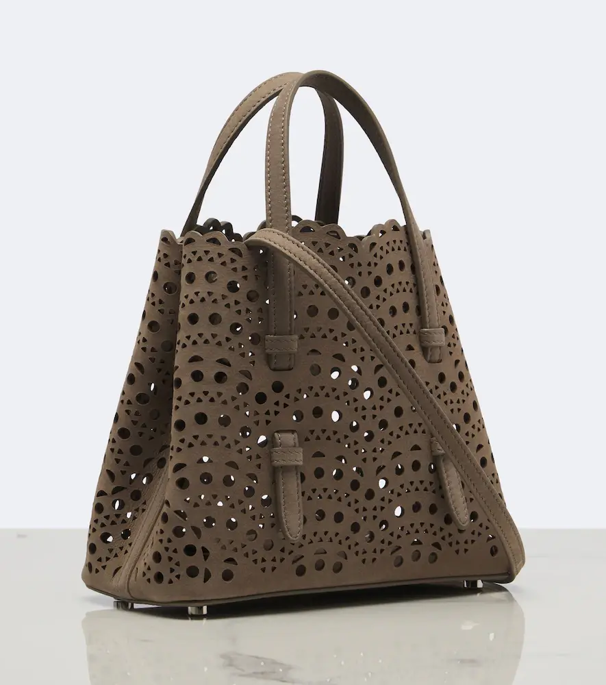 Alaïa Alaïa Mina 20 Vienne suede top-handle bag | Thumbnail 3 Alaïa Alaïa Mina 20 Vienne suede top-handle bag | Thumbnail 3