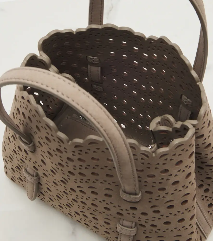 Alaïa Alaïa Mina 20 Vienne suede top-handle bag | Thumbnail 5 Alaïa Alaïa Mina 20 Vienne suede top-handle bag | Thumbnail 5