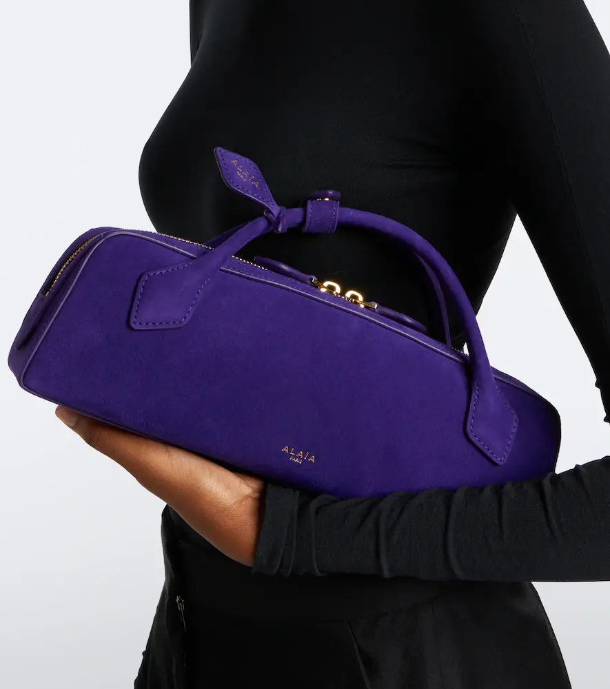 Alaïa Alaïa Le Teckel Small suede clutch | Thumbnail 6 Alaïa Alaïa Le Teckel Small suede clutch | Thumbnail 6