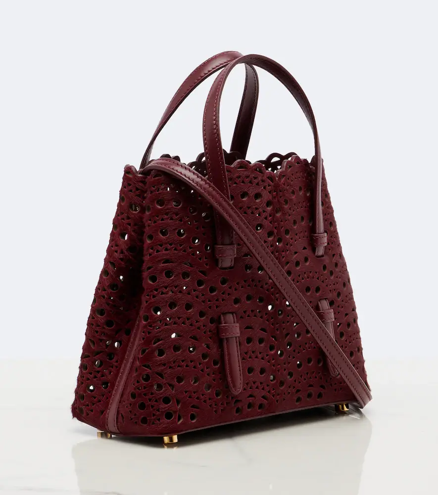 Alaïa Alaïa Mina 20 Small calf hair top-handle bag | Thumbnail 4 Alaïa Alaïa Mina 20 Small calf hair top-handle bag | Thumbnail 4