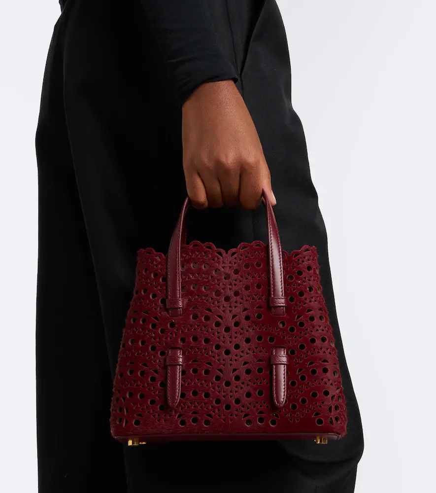 Alaïa Alaïa Mina 20 Small calf hair top-handle bag | Thumbnail 5 Alaïa Alaïa Mina 20 Small calf hair top-handle bag | Thumbnail 5