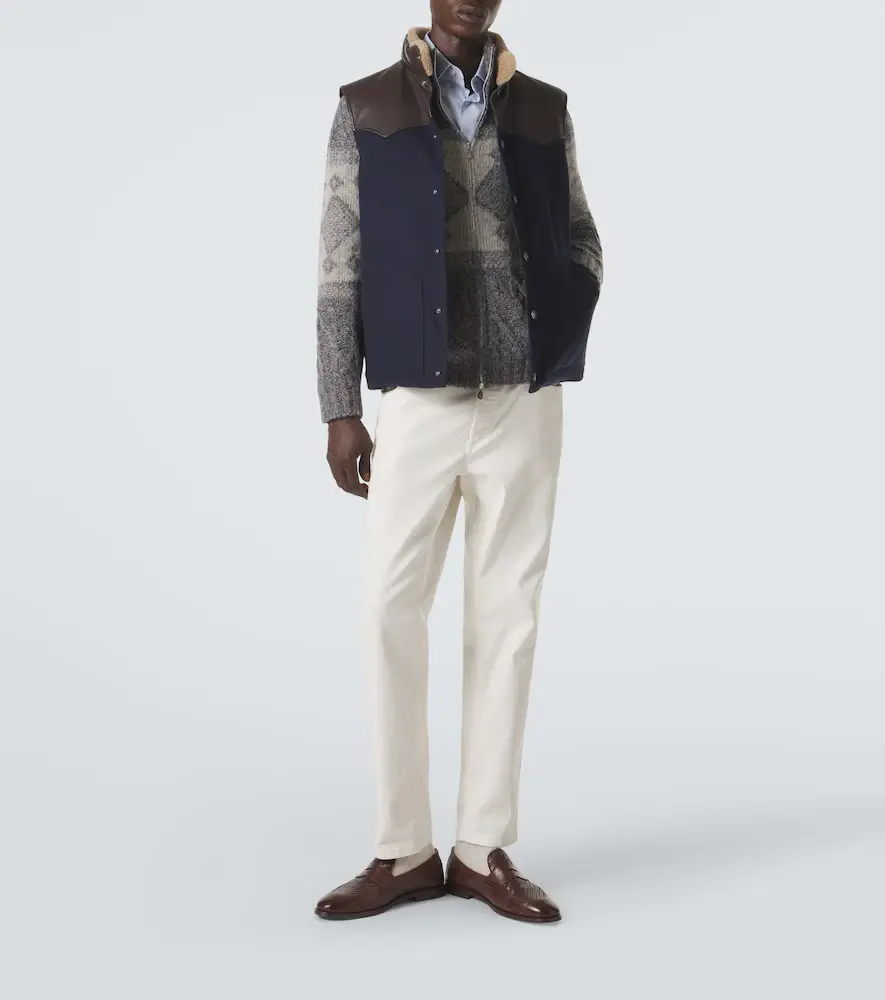 Brunello Cucinelli Fair Isle wool, silk, and cashmere cardigan | Thumbnail 5 Brunello Cucinelli Fair Isle wool, silk, and cashmere cardigan | Thumbnail 5