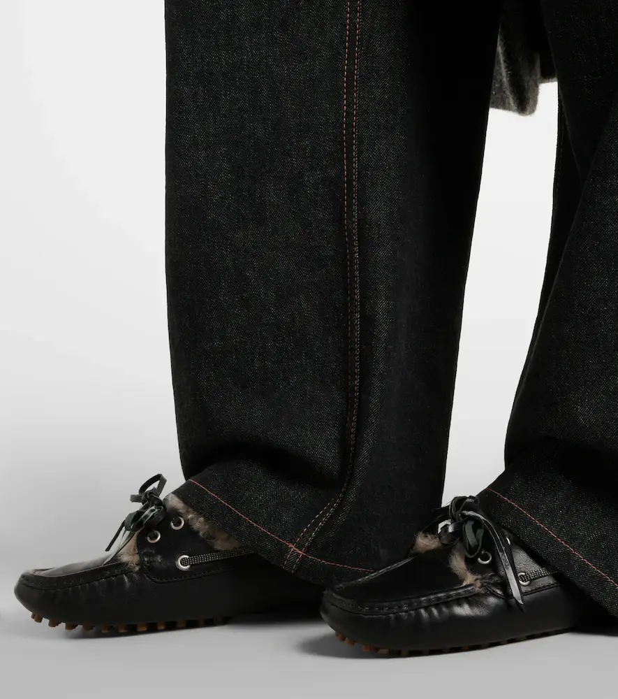 Brunello Cucinelli Monili shearling boat shoes | Thumbnail 5 Brunello Cucinelli Monili shearling boat shoes | Thumbnail 5