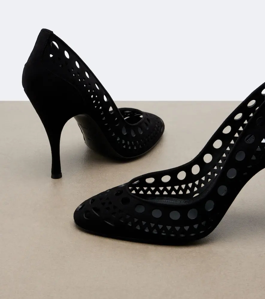 Alaïa Alaïa Vienne suede pumps | Thumbnail 2 Alaïa Alaïa Vienne suede pumps | Thumbnail 2