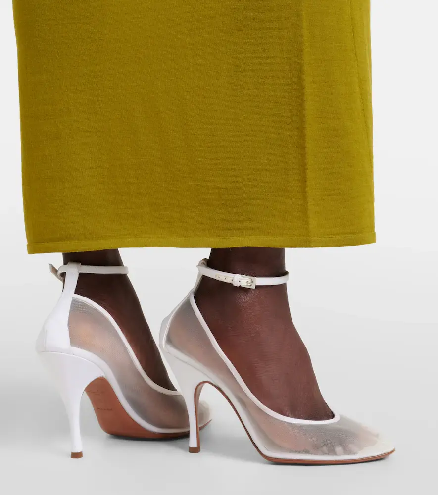 Alaïa Alaïa Grosgrain-trimmed mesh pumps | Thumbnail 5 Alaïa Alaïa Grosgrain-trimmed mesh pumps | Thumbnail 5