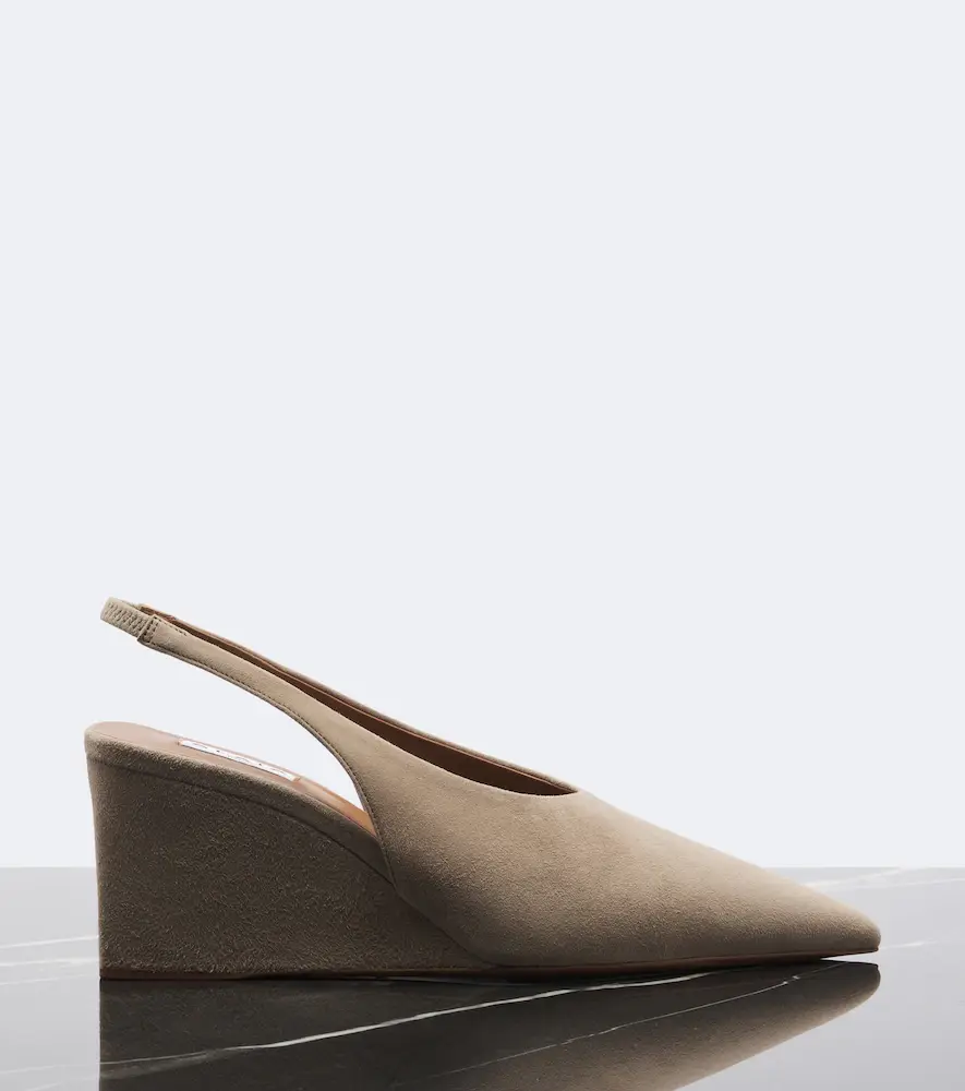 Alaïa Alaïa Suede wedge slingback pumps | Thumbnail 2
