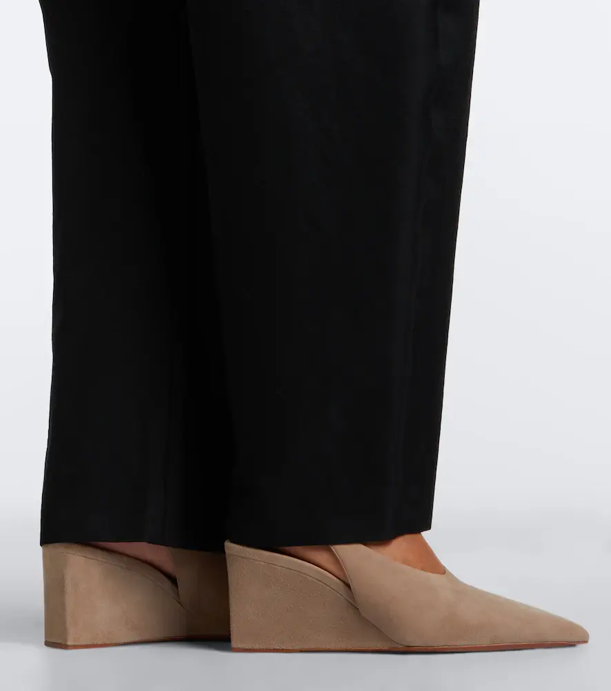 Alaïa Alaïa Suede wedge slingback pumps | Thumbnail 5