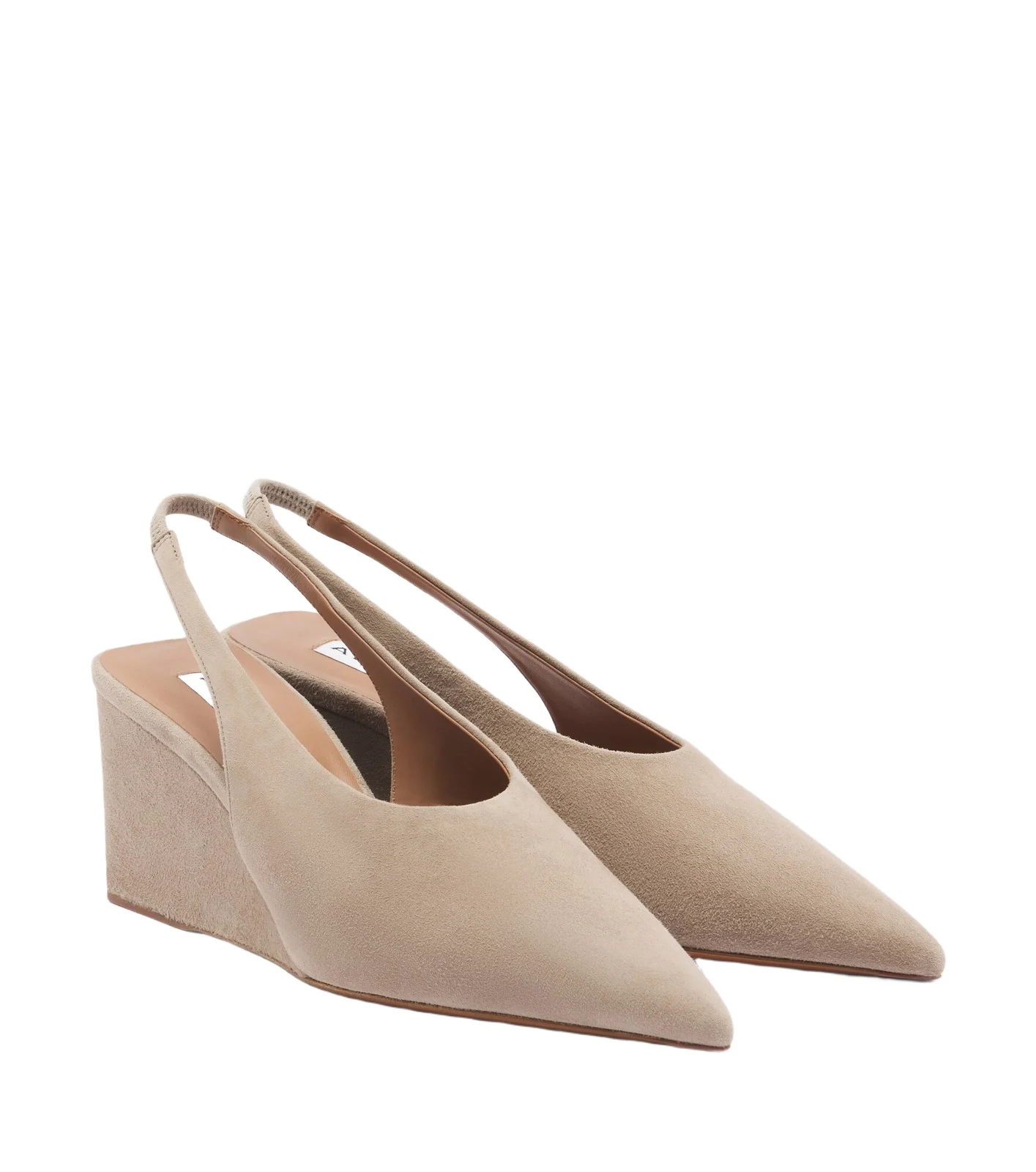 ALAÏA Suede wedge slingback pumps ALAÏA Suede wedge slingback pumps