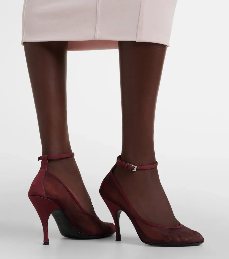 Alaïa Alaïa Grosgrain-trimmed mesh pumps | Thumbnail 6 Alaïa Alaïa Grosgrain-trimmed mesh pumps | Thumbnail 6