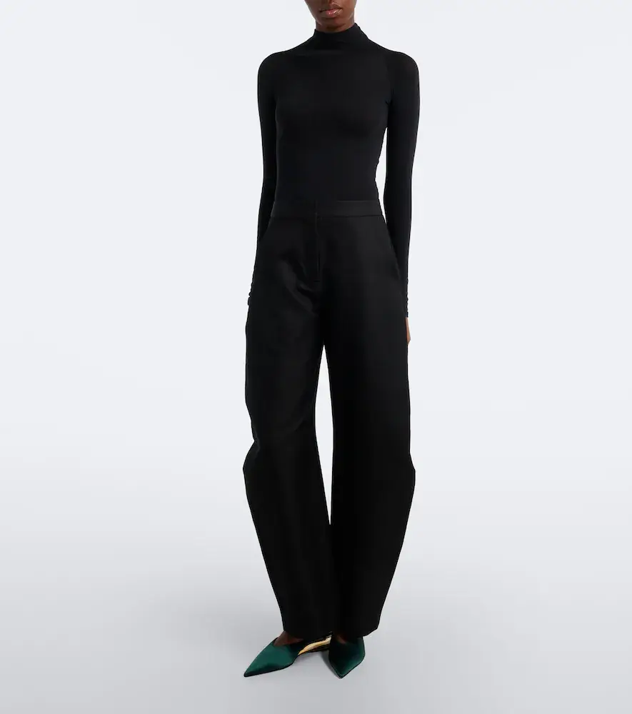 Alaïa Alaïa Invisible satin wedge mules | Thumbnail 6