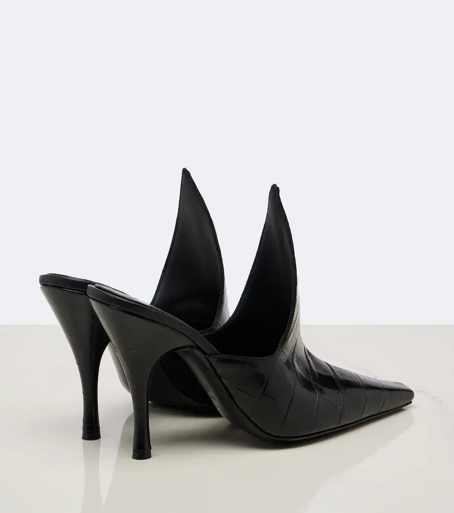 Alaïa Alaïa Croc-effect leather mules | Thumbnail 2 Alaïa Alaïa Croc-effect leather mules | Thumbnail 2