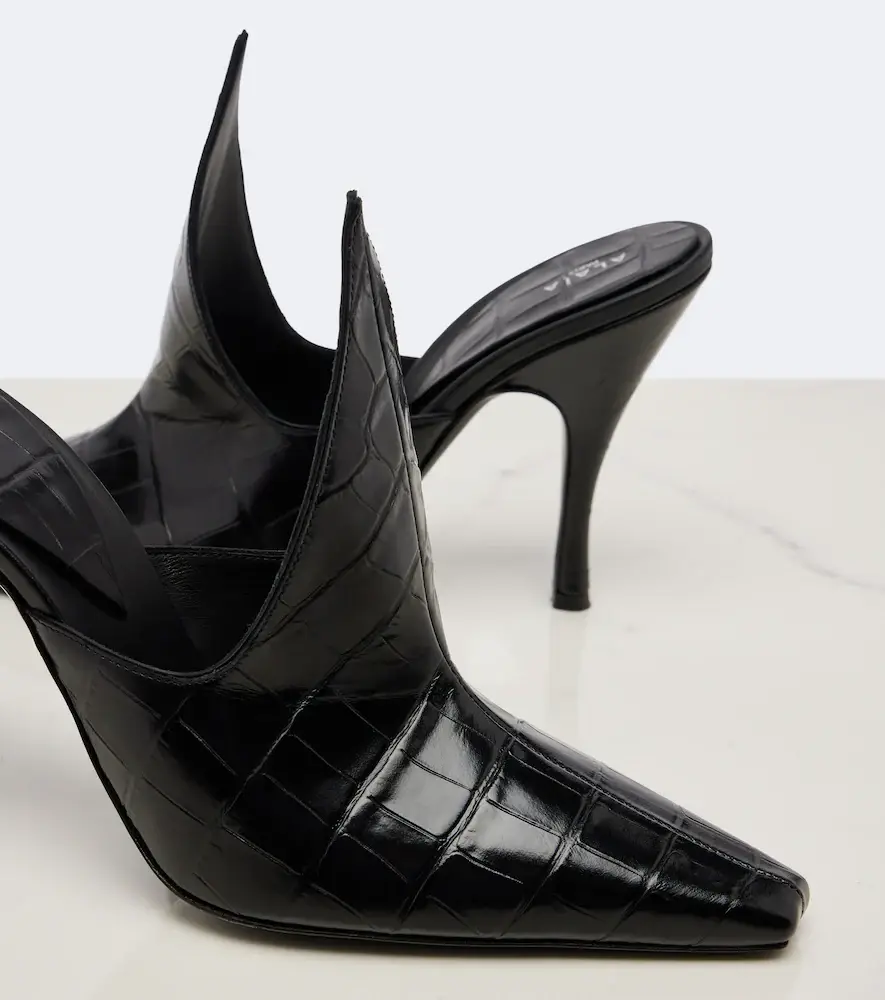 Alaïa Alaïa Croc-effect leather mules | Thumbnail 5 Alaïa Alaïa Croc-effect leather mules | Thumbnail 5