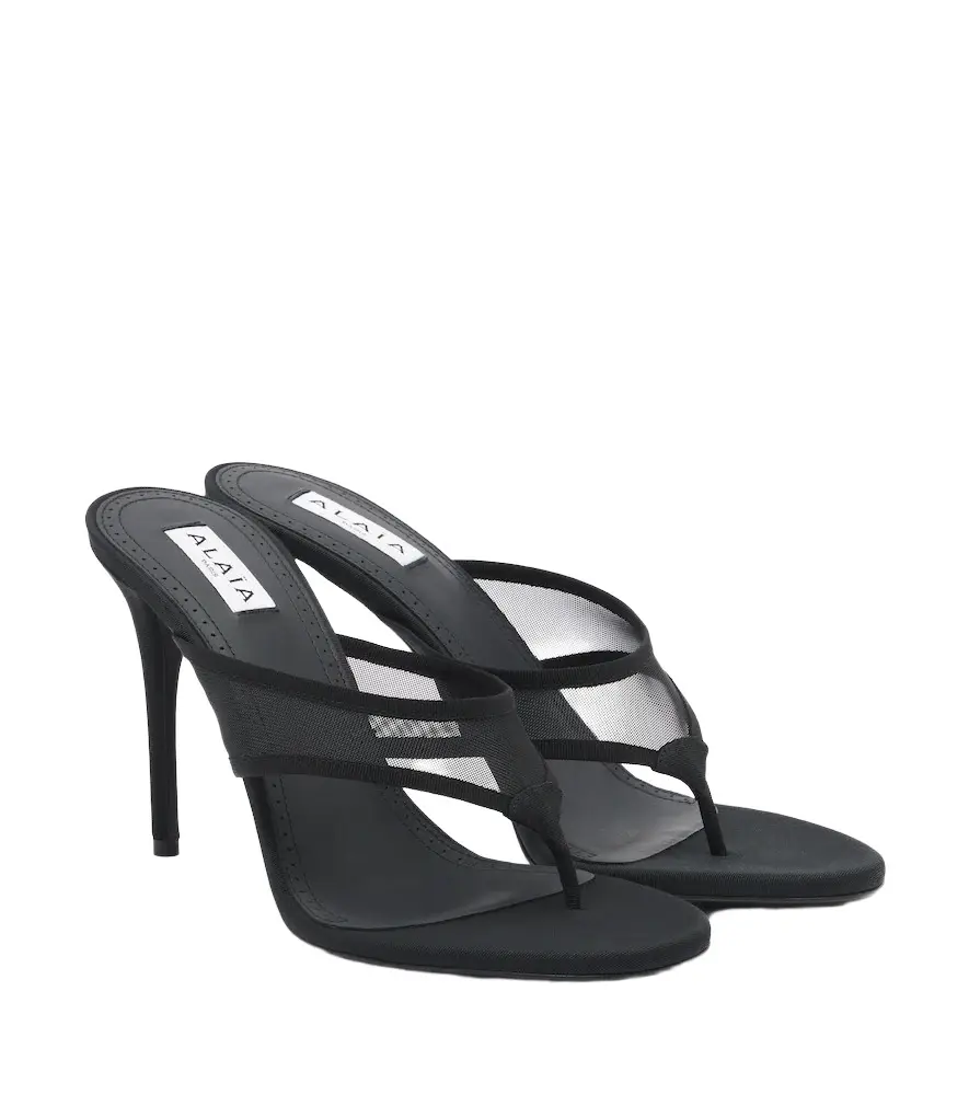 Alaïa Alaïa Infra tulle thong sandals | Image 1 Alaïa Alaïa Infra tulle thong sandals | Image 1