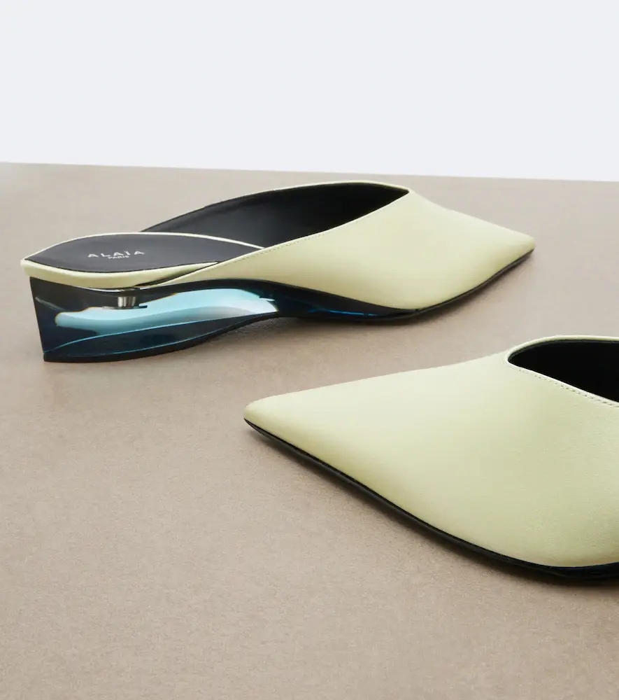Alaïa Alaïa Satin mules | Thumbnail 4 Alaïa Alaïa Satin mules | Thumbnail 4