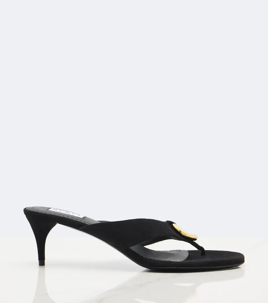 Alaïa Alaïa Infra suede thong sandals | Thumbnail 3 Alaïa Alaïa Infra suede thong sandals | Thumbnail 3