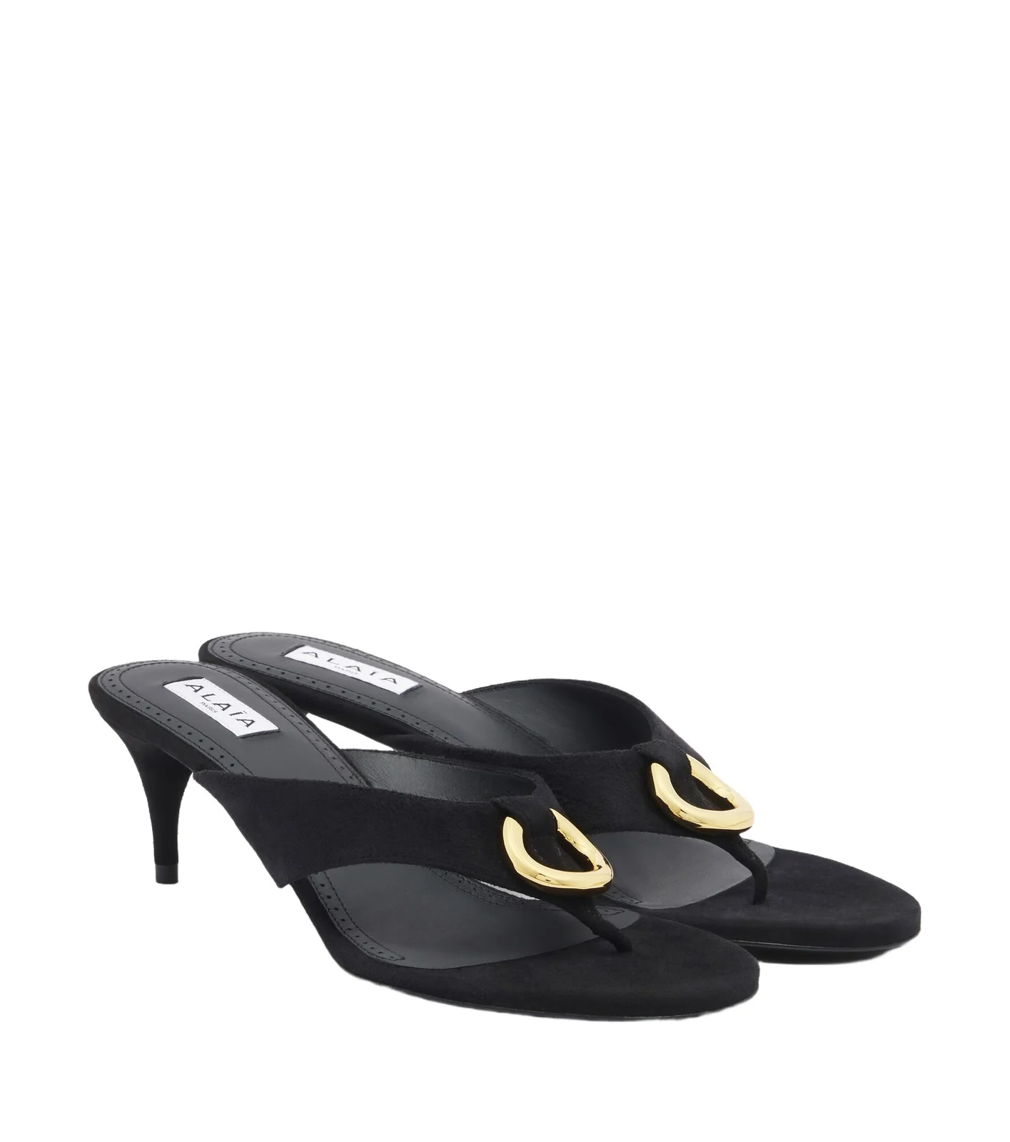 Alaïa Infra suede thong sandals Alaïa Infra suede thong sandals
