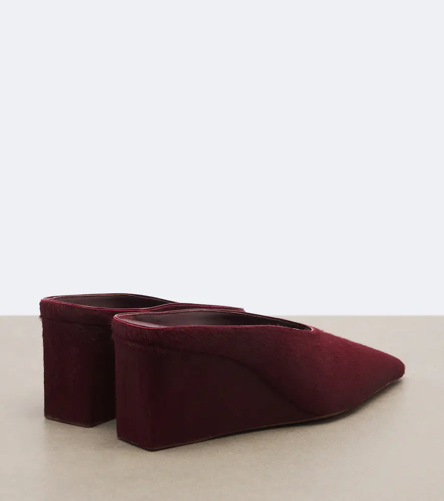 Alaïa Alaïa Cube calf hair wedge mules | Thumbnail 2 Alaïa Alaïa Cube calf hair wedge mules | Thumbnail 2
