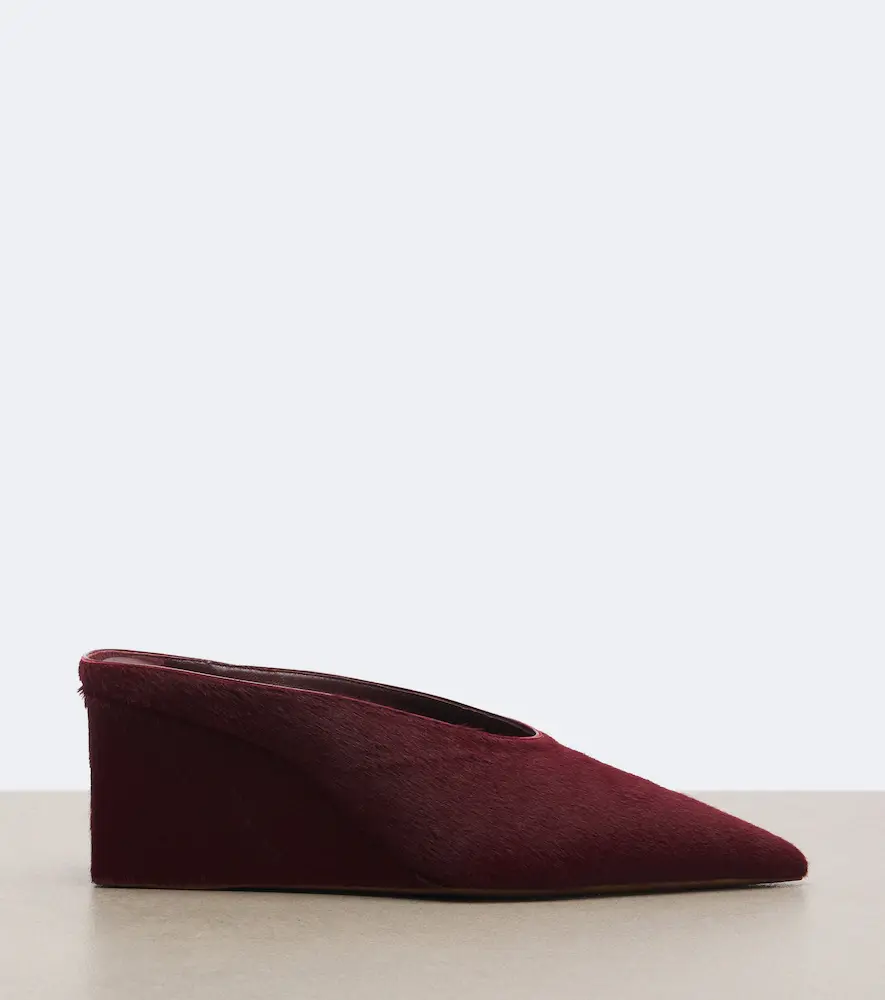 Alaïa Alaïa Cube calf hair wedge mules | Thumbnail 4 Alaïa Alaïa Cube calf hair wedge mules | Thumbnail 4