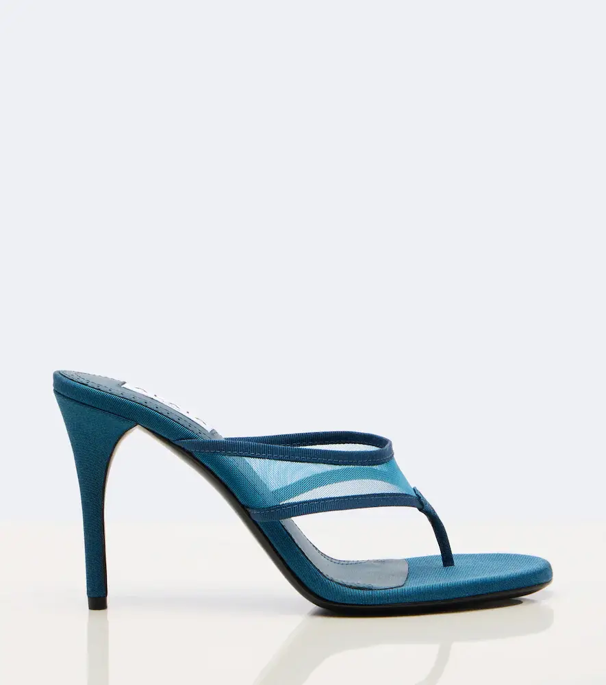 Alaïa Alaïa Infra tulle thong sandals | Thumbnail 3 Alaïa Alaïa Infra tulle thong sandals | Thumbnail 3