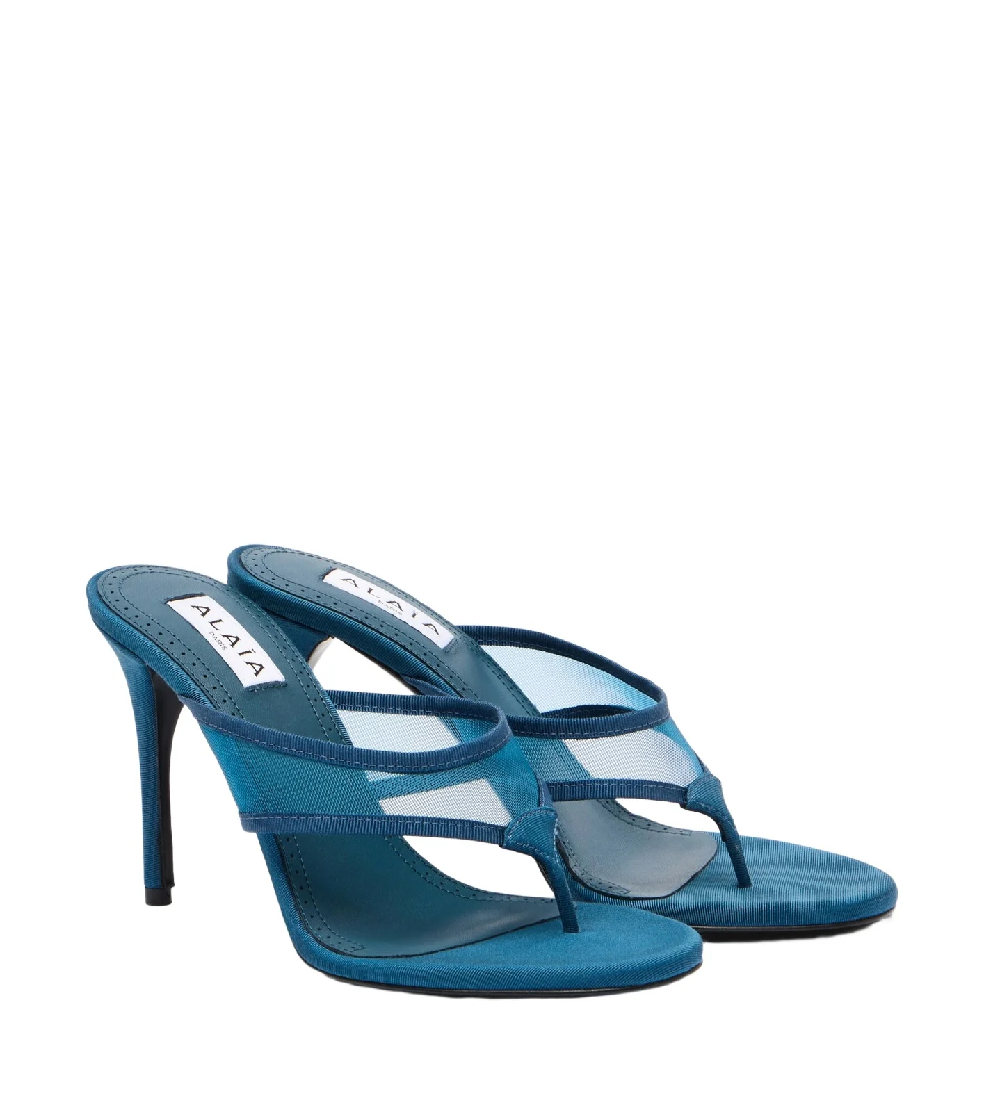 Alaïa Infra tulle thong sandals