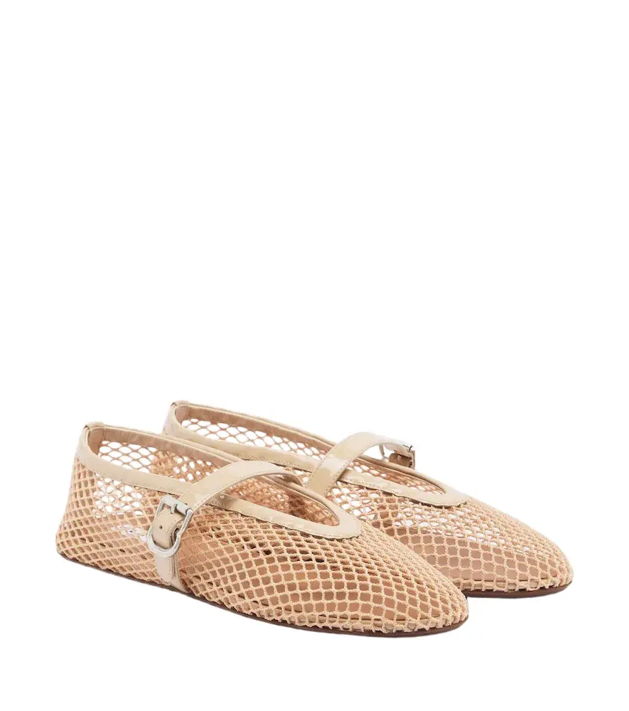 Alaïa Alaïa Fishnet Mary Jane flats | Image 1 Alaïa Alaïa Fishnet Mary Jane flats | Image 1