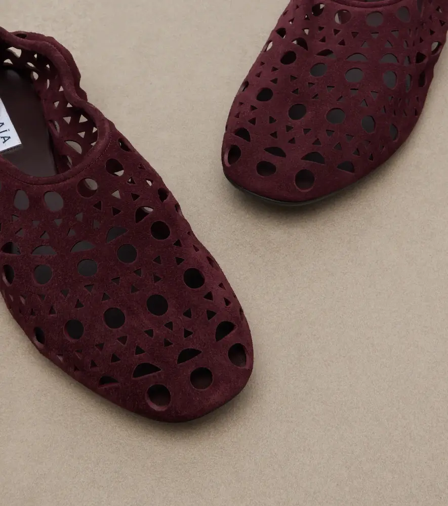 Alaïa Alaïa Vienne suede ballet flats | Thumbnail 4 Alaïa Alaïa Vienne suede ballet flats | Thumbnail 4