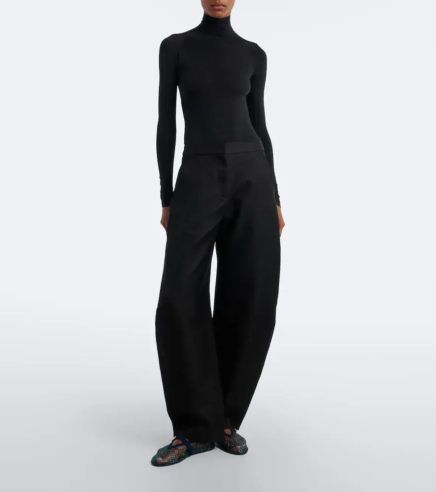 Alaïa Alaïa Embellished suede-trimmed flats | Thumbnail 6