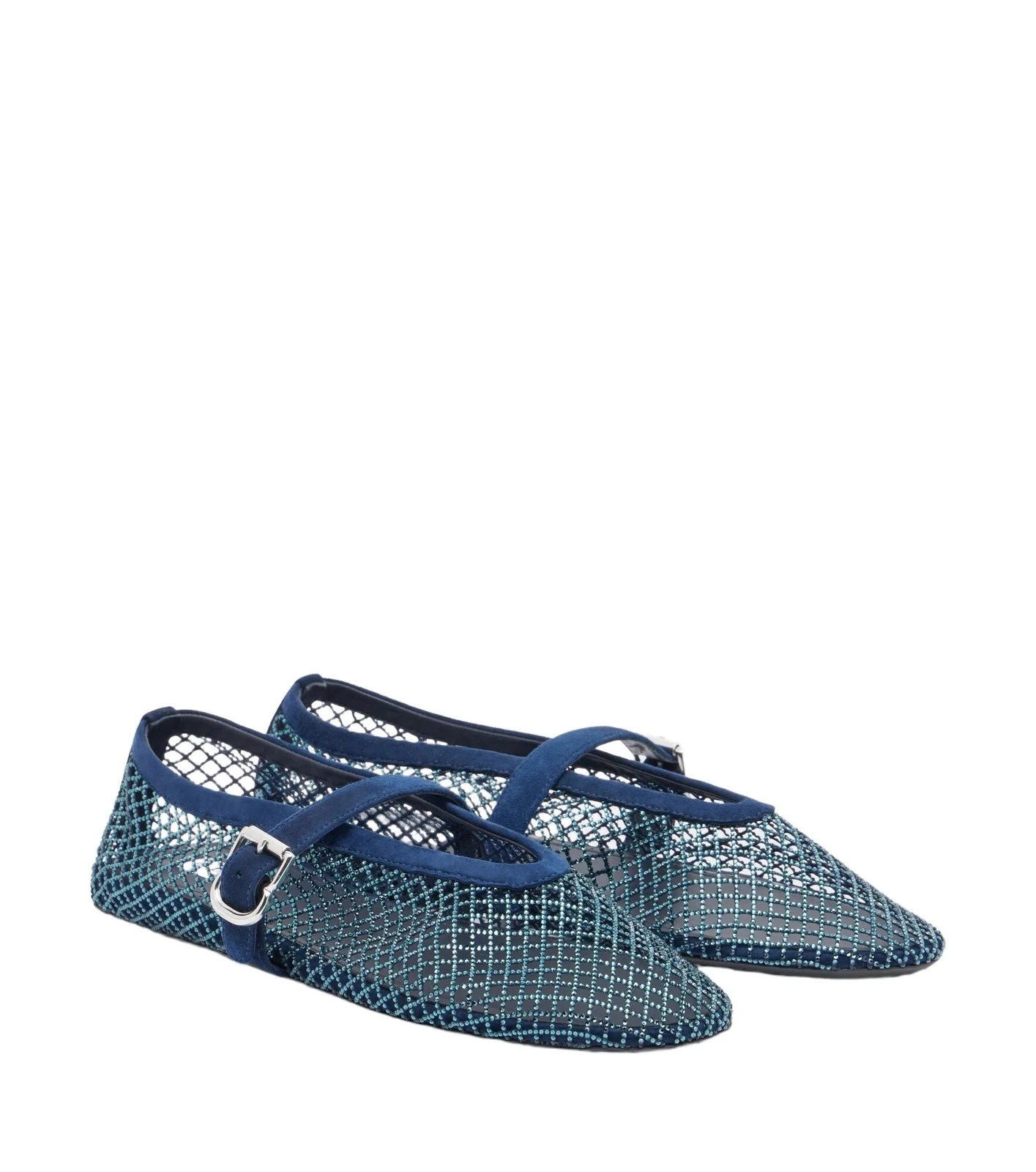 Alaïa Embellished suede-trimmed flats Alaïa Embellished suede-trimmed flats