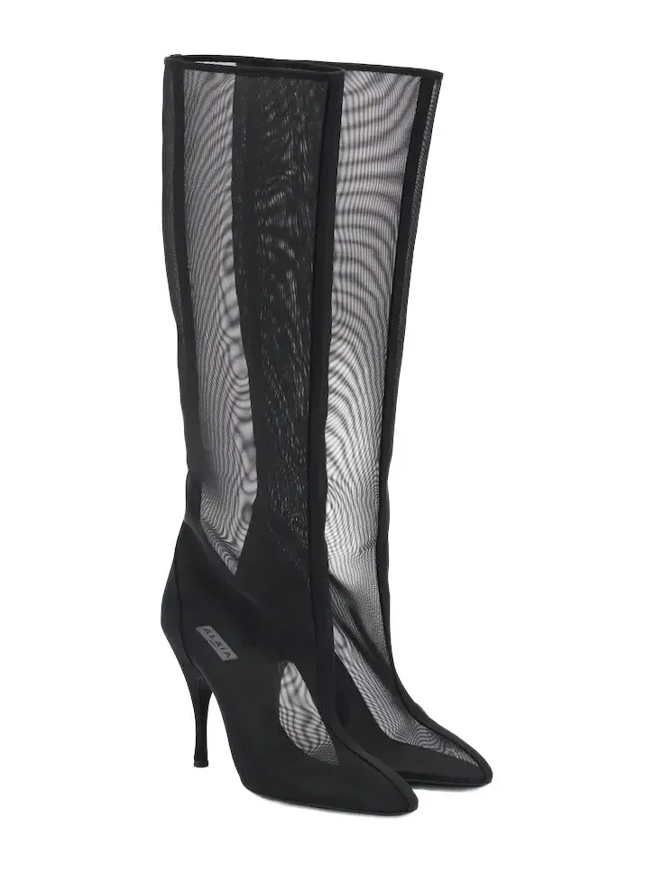 Alaïa Mesh knee-high boots Alaïa Mesh knee-high boots